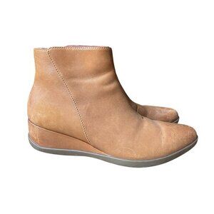 DANSKO Serenity Waterproof Wedge Ankle Boots in Cedar - Size 36